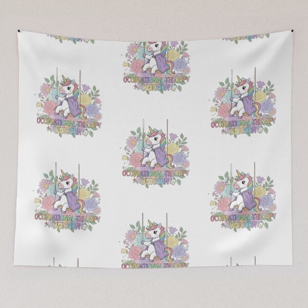 Item preview, Occupational Therapy Lover Unicorn - Unicorn Flowers designed and sold by CalroStudiio.