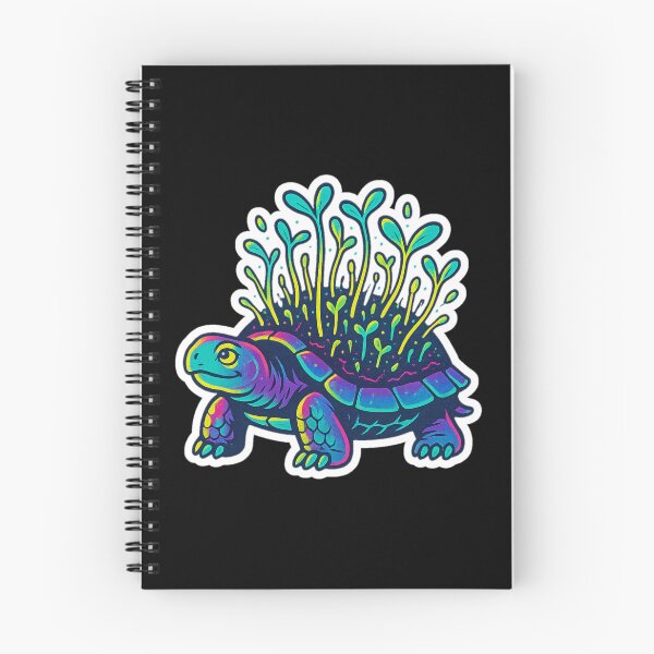 Item preview, Neon Microgreen Turtle – Psychedelic Animal Art | Microgreen Animals designed and sold by JacobKAurumhead.