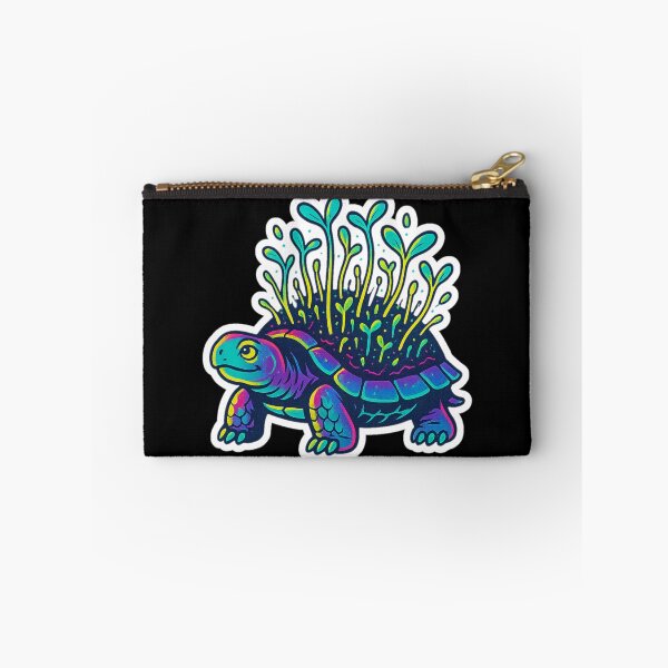 Item preview, Neon Microgreen Turtle – Psychedelic Animal Art | Microgreen Animals designed and sold by JacobKAurumhead.