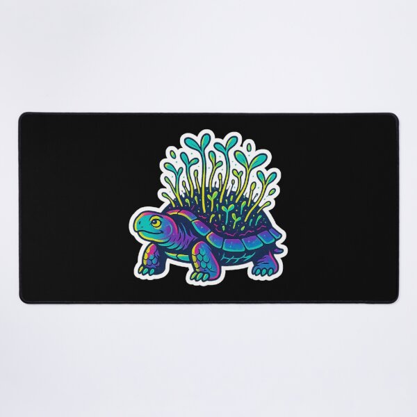 Item preview, Neon Microgreen Turtle – Psychedelic Animal Art | Microgreen Animals designed and sold by JacobKAurumhead.
