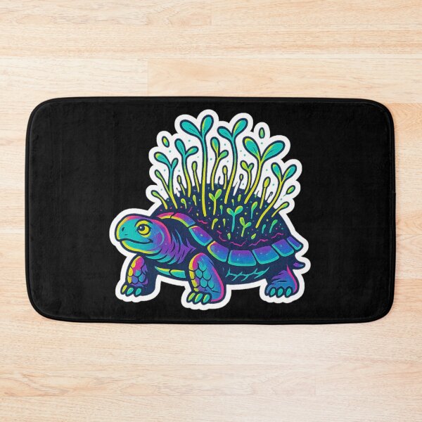 Item preview, Neon Microgreen Turtle – Psychedelic Animal Art | Microgreen Animals designed and sold by JacobKAurumhead.