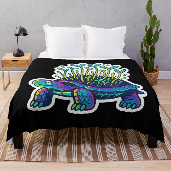 Item preview, Neon Microgreen Turtle – Psychedelic Animal Art | Microgreen Animals designed and sold by JacobKAurumhead.