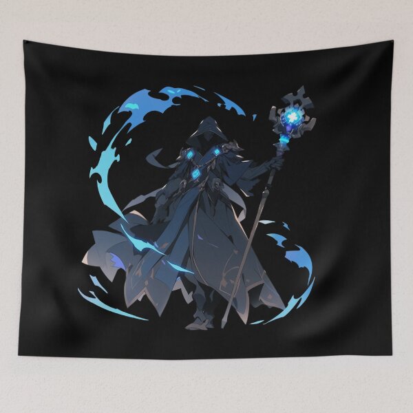 Item preview, Dark Magician – Mystical fantasy design with blue energy designed and sold by Meiersbeste.