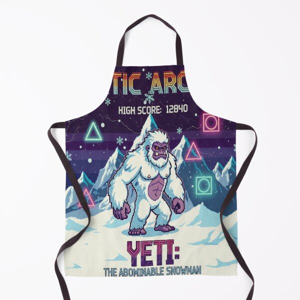 Artikelvorschau, Retro Arcade Yeti entworfen und verkauft von CyberdogStudios.