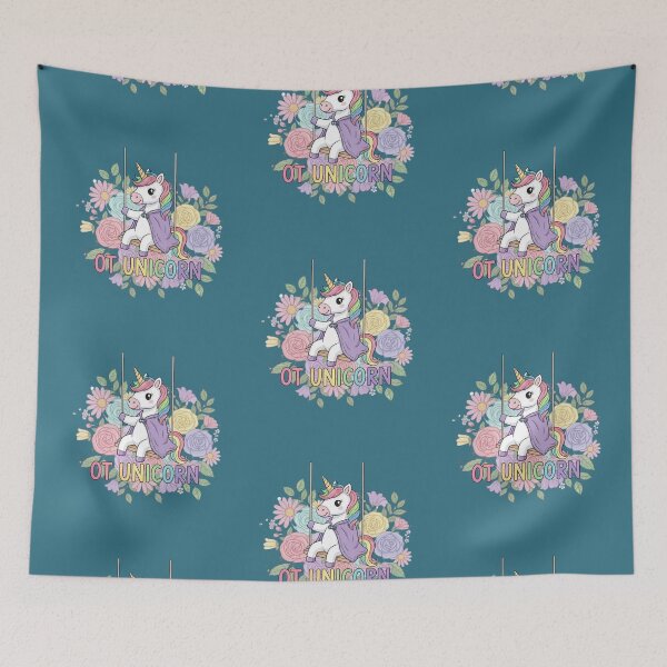 Item preview, Occupational Therapy Lover Unicorn - Unicorn Flowers designed and sold by CalroStudiio.