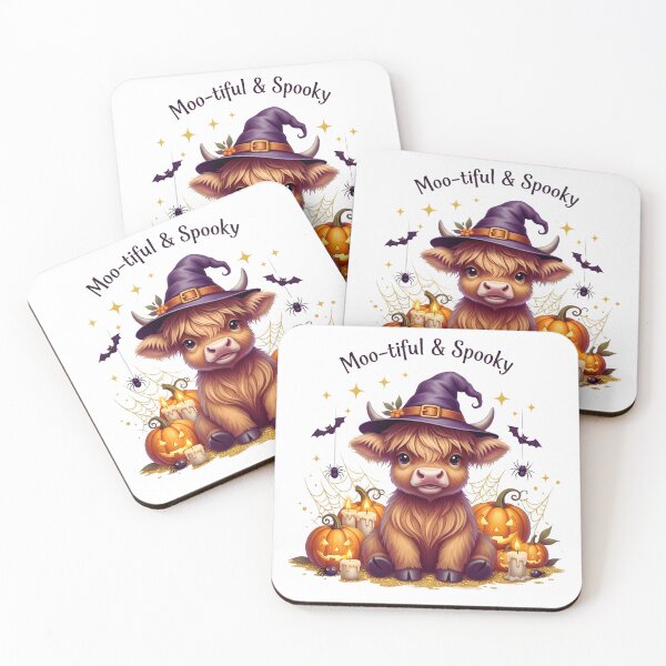 Item preview, Cute Halloween Cow PNG | Kawaii Spooky Cow with Halloween Hat Design designed and sold by Ellen'Studio.