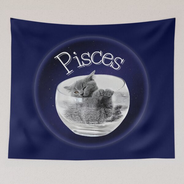 Item preview, Pisces – Cat in a Bowl of Water  designed and sold by Ivy-Triggs.