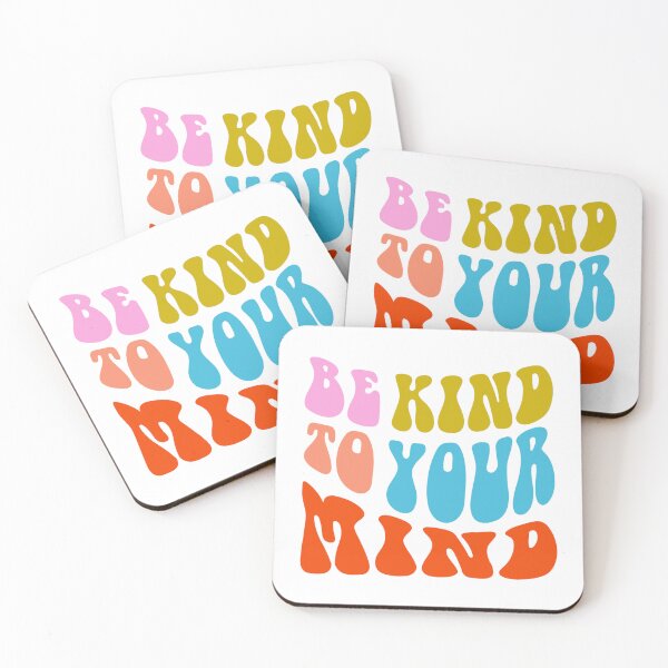 Item preview, "Be Kind to Your Mind" – Positive Retro Typography designed and sold by Costa-Services.