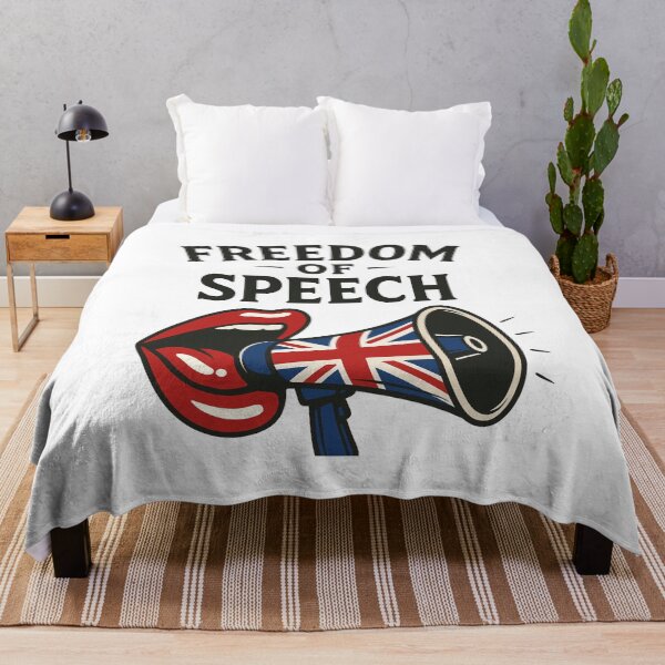 Item preview, Freedom of Speech – British Union Jack Megaphone Art designed and sold by Boski22.
