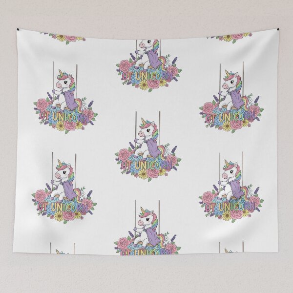 Item preview, Occupational Therapy Lover Unicorn - Unicorn Flowers designed and sold by CalroStudiio.