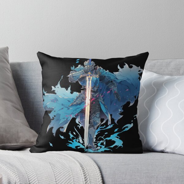 Item preview, Anime Knight – Epic warrior with glowing sword and blue aura designed and sold by Meiersbeste.
