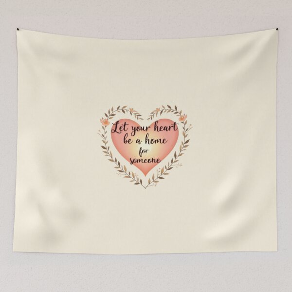 Item preview, Let Your Heart Be a Home – Kindness Tee designed and sold by WillRose-Fashon.