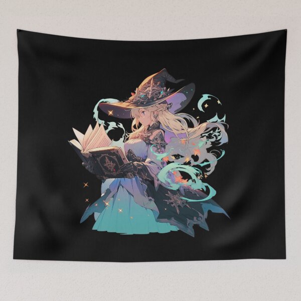 Item preview, Anime Sorceress – Magical magician with a book and luminous energy designed and sold by Meiersbeste.