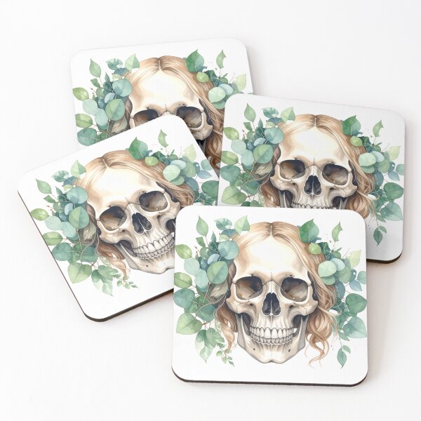 Item preview, SKULL WITH LAUREL WREATH designed and sold by cubiask.