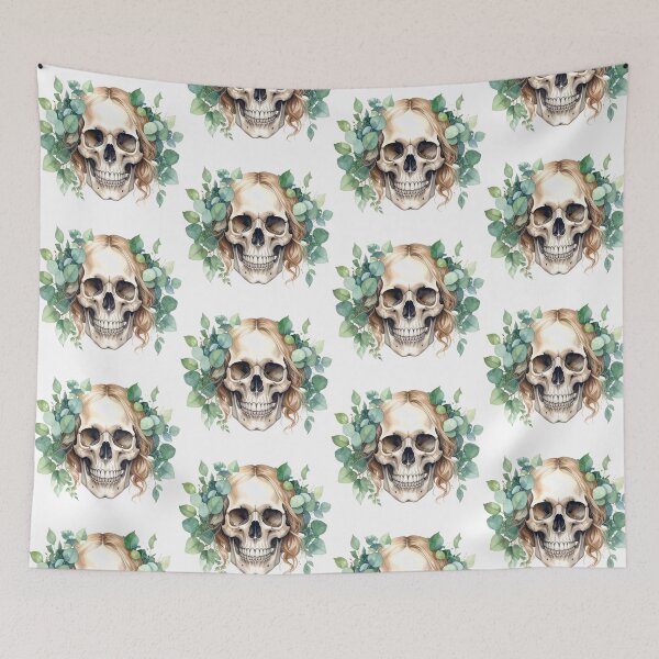 Item preview, SKULL WITH LAUREL WREATH designed and sold by cubiask.
