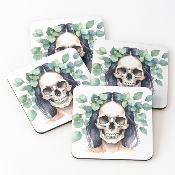 Item preview, SKULL WITH LAUREL WREATH designed and sold by cubiask.