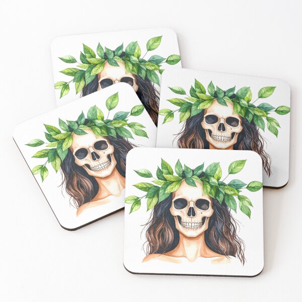 Item preview, SKULL WITH LAUREL WREATH designed and sold by cubiask.
