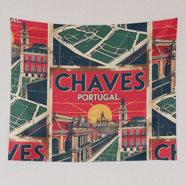 Item preview, Chaves Portugal 1950s Vintage Travel Tourism designed and sold by TravelersGems.