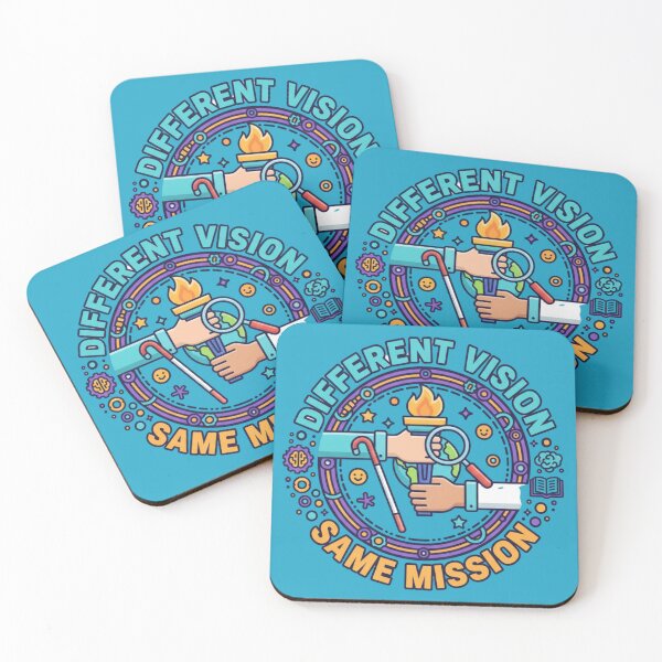 Item preview, Different Vision Same Mission | Blind Awareness Disability Inclusion Design designed and sold by TrackinDaTrends.