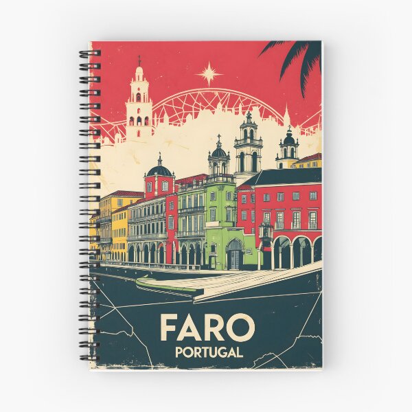 Item preview, Faro Portugal 1950s Vintage Travel Tourism designed and sold by TravelersGems.