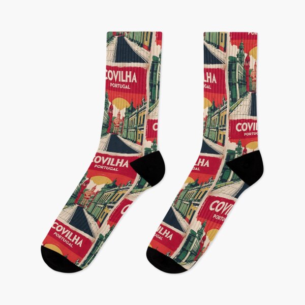 Item preview, Covilha Portugal 1950s Vintage Travel Tourism designed and sold by TravelersGems.