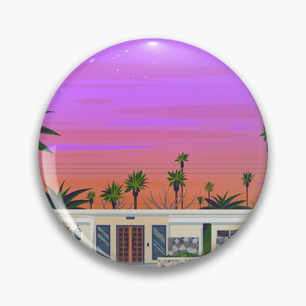 Item preview, Palm Tree Skyline By Hiroshi Nagai designed and sold by Postarpindesign.