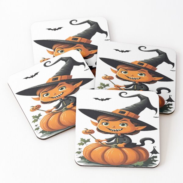 Item preview, Cute little Halloween witch and pumpkin. designed and sold by DaliaSabryTee.