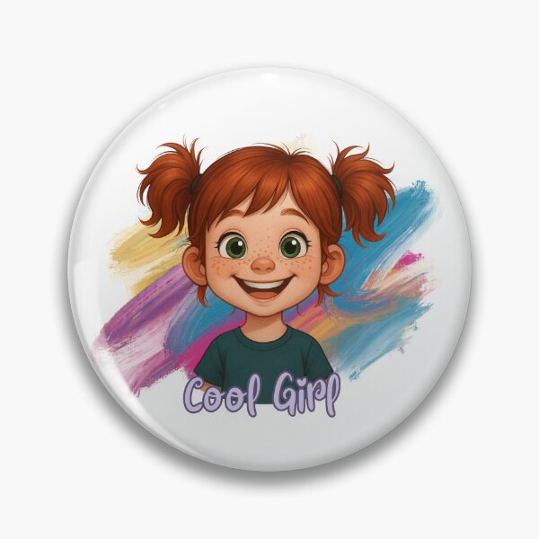 Item preview, Cool Girl – Happy Kids Cartoon Design designed and sold by Ruhrpott-Design.