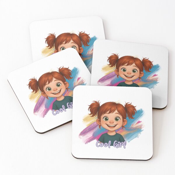 Item preview, Cool Girl – Happy Kids Cartoon Design designed and sold by Ruhrpott-Design.