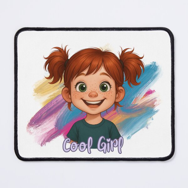 Item preview, Cool Girl – Happy Kids Cartoon Design designed and sold by Ruhrpott-Design.