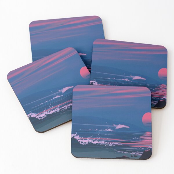 Artikelvorschau, Sunset Pool Mirage von Hiroshi Nagai entworfen und verkauft von Postarpindesign.