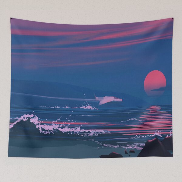 Item preview, Sunset Pool Mirage By Hiroshi Nagai designed and sold by Postarpindesign.