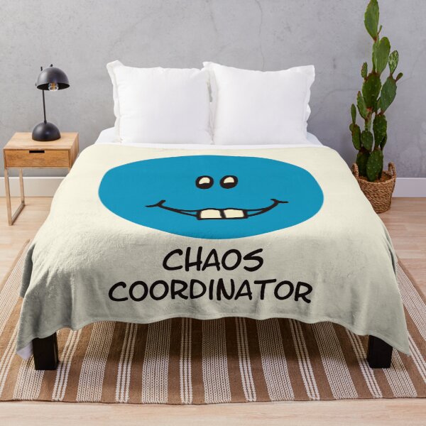 Item preview, Chaos Coordinator Funny Blue Face Cartoon designed and sold by Victor Shadehorn.