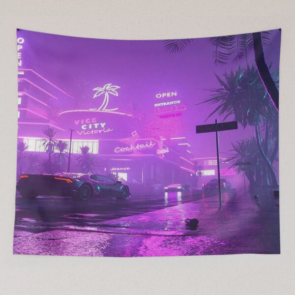 Item preview, Retro Palm Aesthetic By Hiroshi Nagai designed and sold by Postarpindesign.