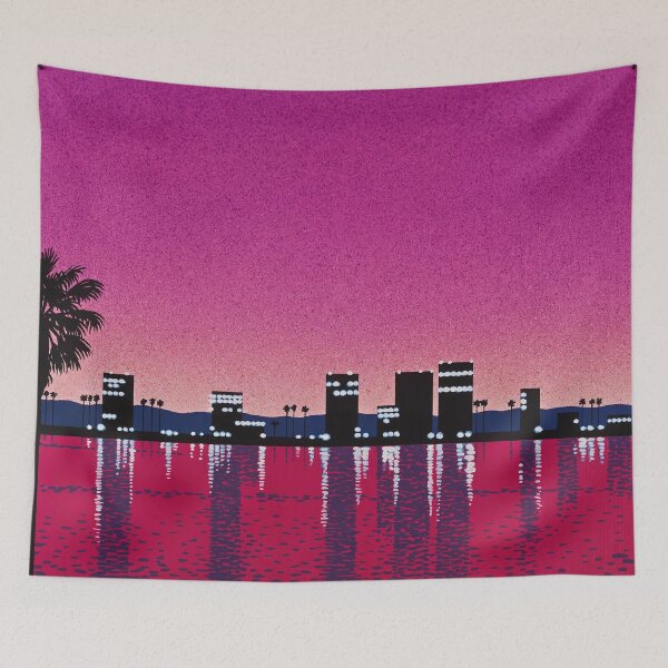 Item preview, Ocean Neon Skyline By Hiroshi Nagai designed and sold by Postarpindesign.