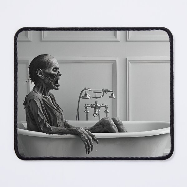 Item preview, Zombie in Bathtub - Grayscale designed and sold by NightTimeJ.