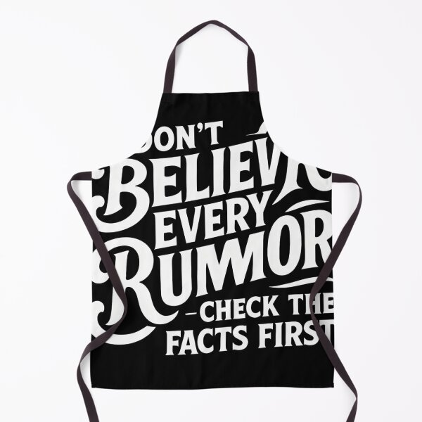 Item preview, Don’t Believe Every Rumor – black-and-white typography designed and sold by aminz4.