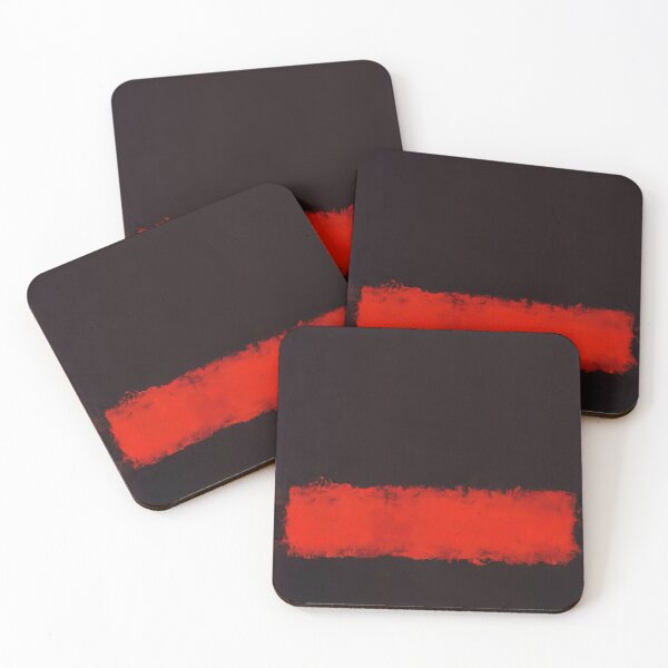 Artikelvorschau, Schwarz, Rot und Schwarz - 1968 von Mark Rothko entworfen und verkauft von Postarpindesign.