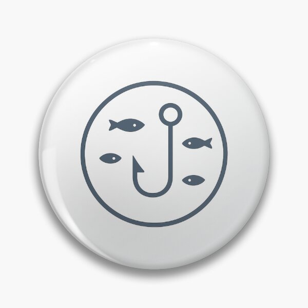 Item preview, Minimal Fishing Hook Circular Design designed and sold by Le Grand Requin.