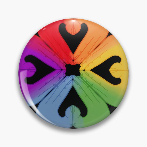 Item preview, 4 of Hearts, Rainbow flag colors designed and sold by EBParsley.