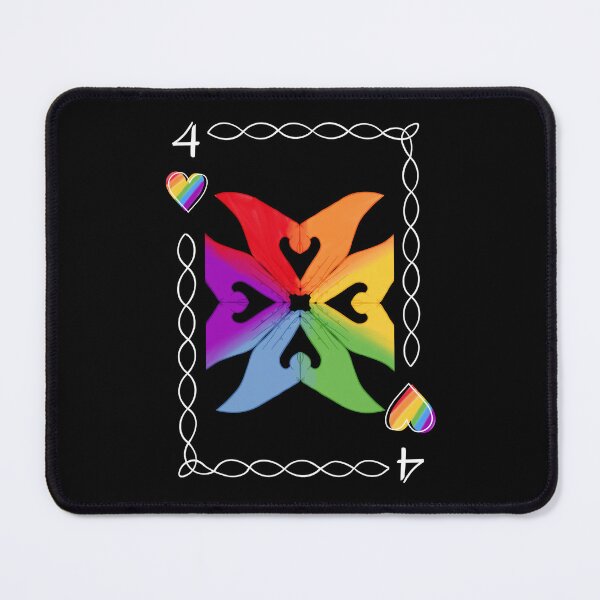 Item preview, 4 of Hearts, Rainbow flag colors designed and sold by EBParsley.