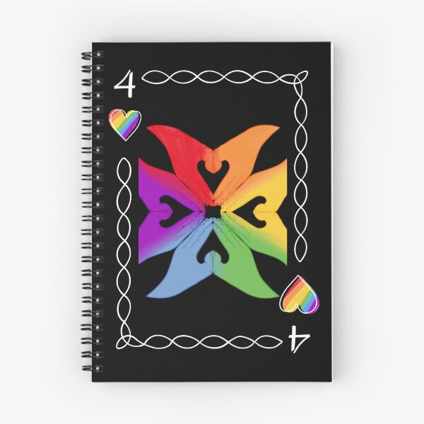 Item preview, 4 of Hearts, Rainbow flag colors designed and sold by EBParsley.