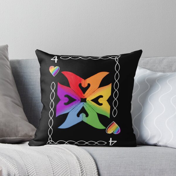 Item preview, 4 of Hearts, Rainbow flag colors designed and sold by EBParsley.