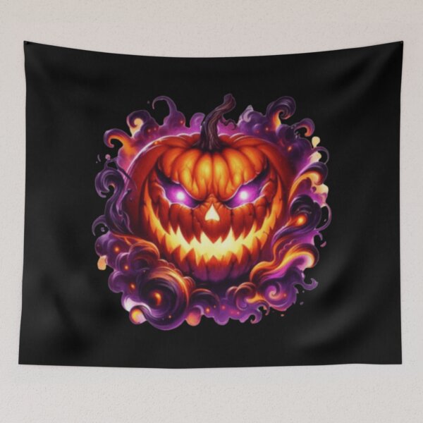 Item preview, colorful purple pumpkin for Halloween designed and sold by szydelkowanika.