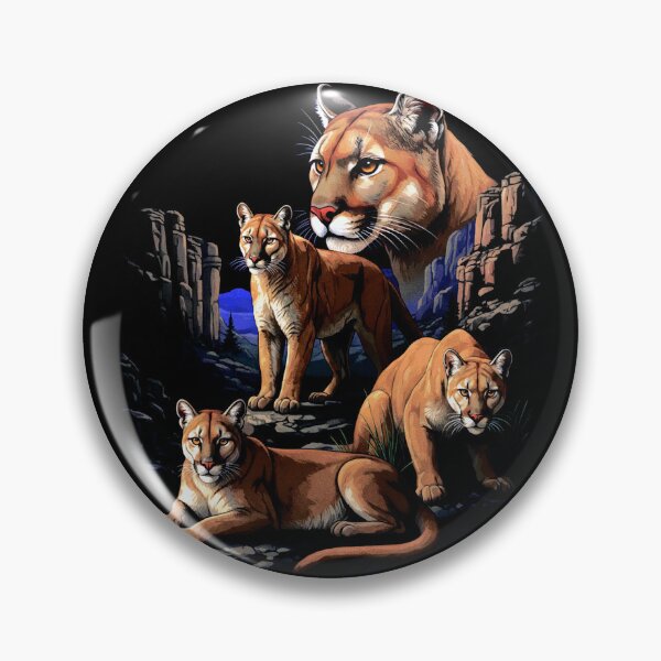 Artikelvorschau, Vintage Cougar Berglöwe Naturästhetik Tierliebhaber entworfen und verkauft von SassCity.