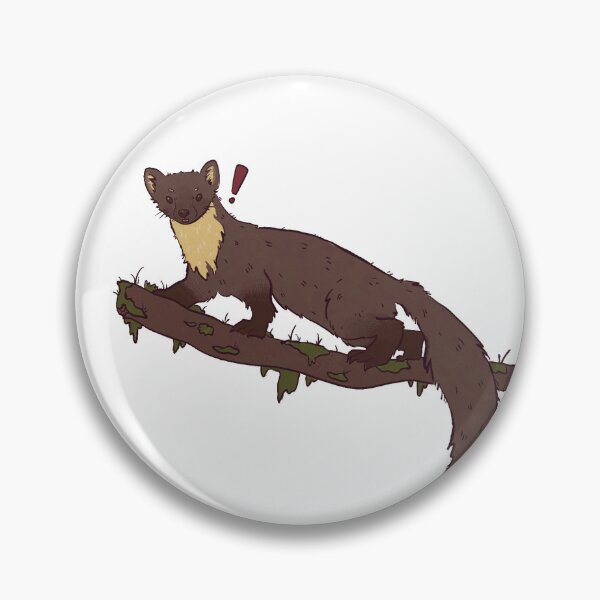 Item preview, Shocked Pine marten designed and sold by WillowDoodler.
