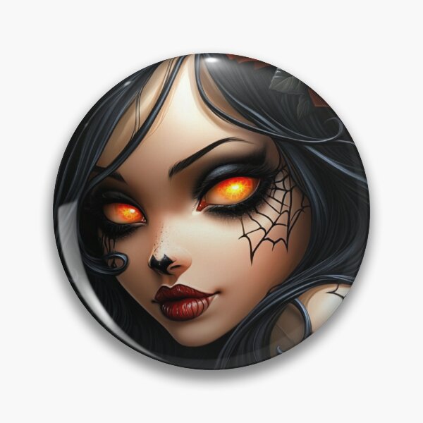 Item preview, Dark Rose Queen – Gothic Beauty with Fiery Eyes designed and sold by Ruhrpott-Design.