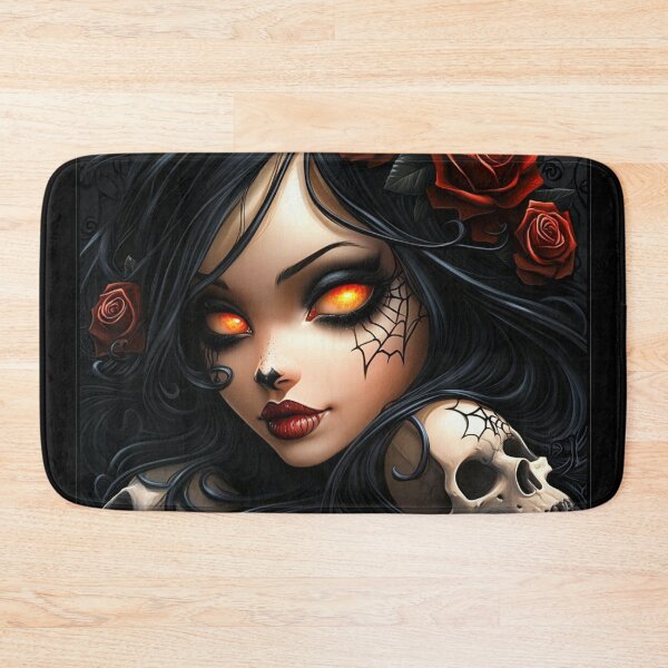 Item preview, Dark Rose Queen – Gothic Beauty with Fiery Eyes designed and sold by Ruhrpott-Design.