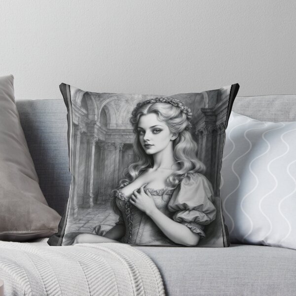 Item preview, An 18th-Century Inspired Portrait Of Lucretia Corbellianus Mesmerizing AI Concept Art by Xzendor7 designed and sold by Xzendor7 Digital Art Creations.