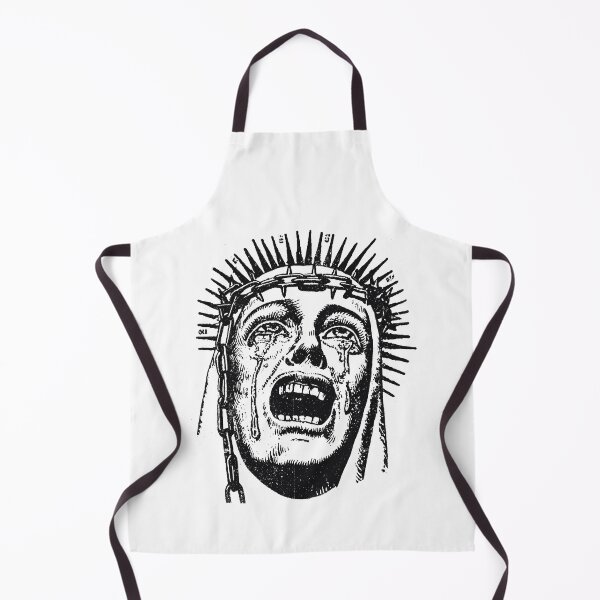 Item preview,  Gothic Screaming Nun | Distressed Religious Horror Chains and Spikes designed and sold by Mystikos Art.